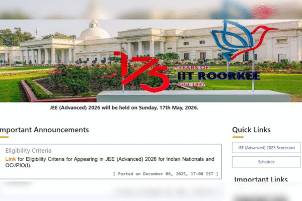 JEE Advanced 2026: IIT Roorkee releases five key eligibility requirements for candidates; check details here