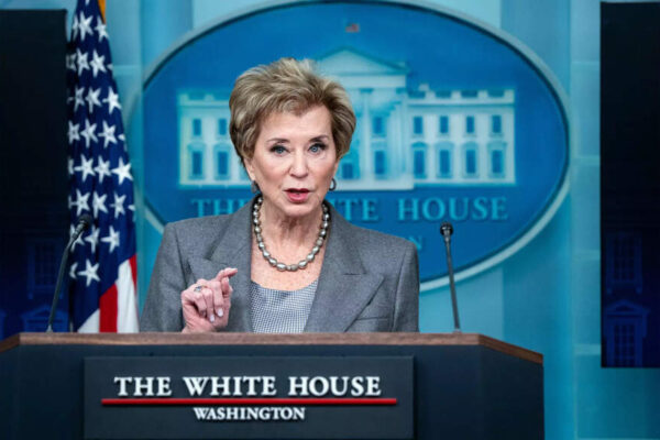 Protests greet Linda McMahon’s school visit amid concerns over conservative-backed civics tour