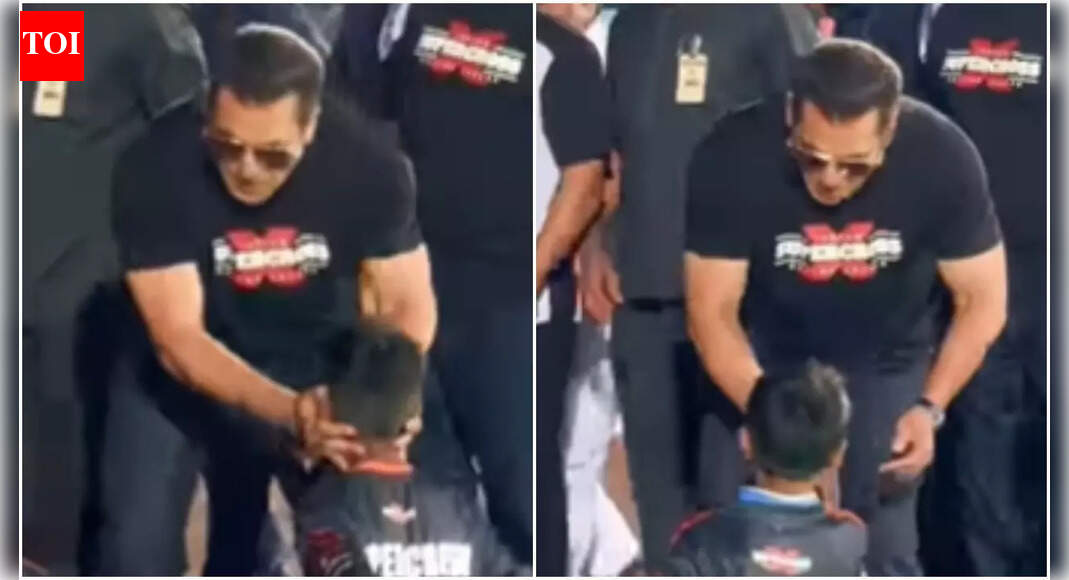 Salman Khan warmly greets and blesses young fans at Hyderabad event, hailed as ‘most adored megastar’ – WATCH viral video
