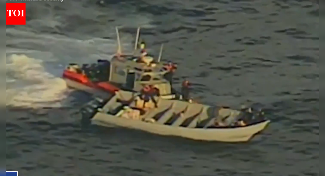 US coast guard snipes drug boat from chopper; seizes 20,000 pounds of cocaine – watch