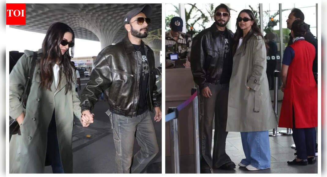 Ranveer Singh and Deepika Padukone are all smiles as they jet off for Formula 1 weekend amid ‘Dhurandhar’ success – PICS
