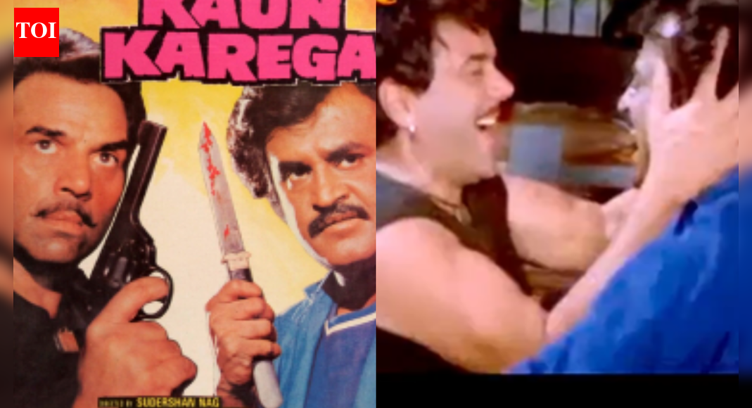 When Dharmendra shared a hilarious throwback clip with Rajinikanth from their 1984 film ‘Insaaf Kaun Karega’