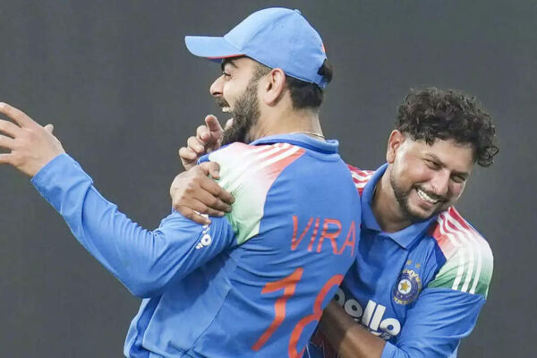 ‘Ro de, ro de!’: Virat Kohli teases Kuldeep Yadav as spinner wins Impact Player of the Series — Watch | Cricket News