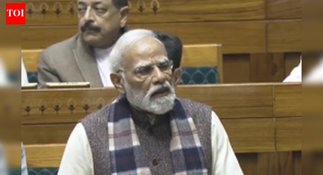 Prime Minister Narendra Modi initiated a special 10-hour debate in the Lok Sabha on the 150th anniversary of Vande Mataram. The song, adopted as India’s National Song, is being discussed in both Houses this week. Modi highlighted historical parallels, linking the song’s milestones to national challenges like British rule and the Emergency. PM Narendra Modi in Lok Sabha NEW DELHI: Prime Minister Narendra Modi on Monday opened a special debate in the Lok Sabha on Vande Mataram, marking 150 years of the song. Written by Bankim Chandra Chatterjee and adopted as India’s National Song in 1950, Vande Mataram will be discussed for 10 hours each in both Houses this week during the ongoing winter sessionClick here for Winter Session live updatesThe Rajya Sabha will take up the debate on Tuesday, with Union home minister Amit Shah leading for the BJP. PM Modi Calls Vande Mataram A ‘Mantra Of Unity And Courage’ As The Song Completes 150 Years Here are top quotes from PM Modi’s speech in Lok Sabha:”When Vande Mataram turned 50 years old, the country was forced to live in slavery (British rule). When Vande Mataram turned 100 years old, the country was shackled in the chains of Emergency…Constitution was throttled.””The mantra that energised and inspired India’s freedom movement and showed the path of courage and determination. Remembering that sacred Vande Mataram today is a great privilege for all of us in this House.”Vande Matram was written at a time when, after the uprising of 1857, the British government was alarmed and was unleashing oppression.A campaign was underway to push the British national anthem ‘God Save the Queen’ into every household. Through Vande Mataram, Shri Bankim Chandra Chattopadhyay responded to this challenge with great strength and resolve.”BJP vs Congress on Vande MataramPM Modi recently accused the Congress of excluding several stanzas of the song in 1937 and “sowing the seeds of Partition” — a mindset he said still poses a “challenge” to the country.The Congress has countered by invoking Rabindranath Tagore’s support for limiting Vande Mataram to its first two stanzas. The party argues that Jawaharlal Nehru, who became the country’s first prime minister in 1947, accepted this position due to the “complexity” of the later verses and “objections” raised by sections of Muslims.About the AuthorTOI News DeskThe TOI News Desk comprises a dedicated and tireless team of journalists who operate around the clock to deliver the most current and comprehensive news and updates to the readers of The Times of India worldwide. With an unwavering commitment to excellence in journalism, our team is at the forefront of gathering, verifying, and presenting breaking news, in-depth analysis, and insightful reports on a wide range of topics. The TOI News Desk is your trusted source for staying informed and connected to the ever-evolving global landscape, ensuring that our readers are equipped with the latest developments that matter most.”Read MoreEnd of ArticleFollow Us On Social MediaVideosIndia Faces Two-Front Danger in China, Pakistan: Cautions Army, Cites Op Sindoor As Proof Of ResolveIndiGo Crisis Enters Day 7: Over 350 Flights Cancelled As Chaos Continues Across Airports in India’Multilateralism Cannot Survive On Double Standards’: Jaishankar Urges Amid Multipolar World ReorderFlames Rage As Crowd Continues Dancing To ‘Mehbooba’ In Goa Nightclub VideoCalls To ‘Send Usha Back’ Erupt After JD Vance’s Immigration Remark Sparks Fierce National OutrageCrowd Grooving To ‘Mehbooba’ As Flames Engulf Goa Nightclub, Video Goes Viral“Tariff Pressure Ended India-Pak Standoff”: Trump Makes Bold Claim“Unconstitutional Move”: PTI Hits Out at Asim Munir’s Defence Chief Appointment“Crew Safety Was At Risk…” Expert on DGCA’s Show-Cause Notice to IndiGo CEO“We’ll Strike Again If Needed”: Navy Chief Issues Stern Warning To Pakistan123PhotostoriesDiabetes prevention: Bengaluru doctor suggests 10 lifestyle tips that all diabetics must follow9 foods that help lower nighttime cortisol naturally7 things you should never do when sending kids to school’Mughal-e-Azam’, ‘Dilwale Dulhania Le Jayenge’, ‘Jab We Met’, ‘Tamasha’: Movies that revolutionised romance in BollywoodChanakya Niti: 5 mantras by Chanakya for super success at work7 vegetables one should never consume raw7 myths about prostate cancer uro-oncologist wants everyone to stop believing right nowBirth Number 2: Personality Trait, Lucky Number, Lucky Color and Lucky GemstoneThe best cardio exercises for women who hate runningYour karmic lessons in this life according to your birth month (pure eye openers!)123Hot PicksIndigo Flight DelayPutin India VisitWorld NewsGold rate todaySilver rate todayPublic Holidays NovemberBank Holidays NovemberTop TrendingJustin Herbert InjuryJosh SimmonsJayson Tatum InjuryMariasharapova and Alexander Net worthAryna Sabalenka Net WorthTim PoolRafael Nadal and Mery Net WorthCeeDee Lamb InjuryMLB Trade RumorsCraig Berube