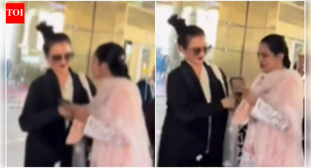 ‘Jaya Bachchan 2.0′: Netizen tags Rekha as the veteran ignores fan at the airport, declines photo request
