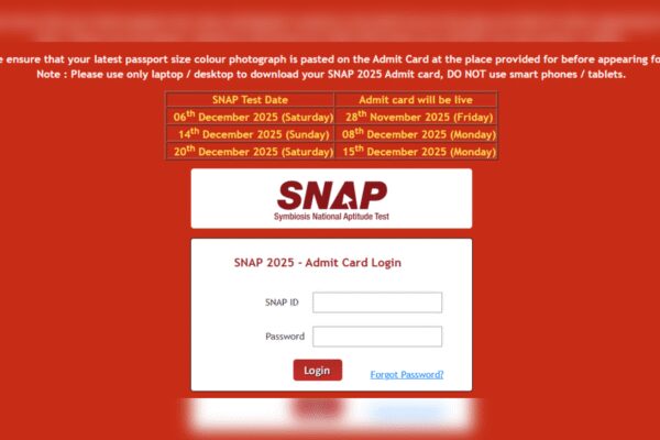 SNAP test 2 admit card 2025 released at snaptest.org: Direct link to download hall ticket here