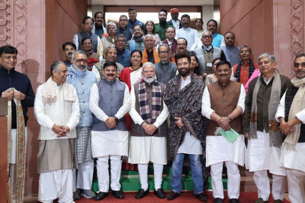 Prime Minister Narendra Modi expressed renewed vigor after meeting Bihar’s NDA MPs, celebrating their “historic victory” in the recent assembly elections. He emphasized the “double-engine government’s” commitment to improving the lives of Bihar’s citizens. The NDA’s decisive win, securing 202 out of 243 seats, underscores their mandate to fulfill public expectations.  NEW DELHI: Prime Minister Narendra Modi on Monday said his meeting with Bihar’s NDA MPs in Parliament has filled him with “new energy” following the alliance’s “historic victory” in the recent assembly elections.In a post shared on X, the Prime Minister wrote: “After the historic victory in the Bihar assembly elections, the meeting today with the state’s NDA MPs in the Parliament building has filled me with new energy. During this time, I felt immense joy seeing their resolve to make the lives of my fellow people in the state even easier.”Reiterating his pitch for the coalition model, PM Modi said the “double-engine government”, with the NDA in power at both the Centre and state, would “leave no stone unturned to live up to the expectations” of the people of Bihar.The NDA, comprising the BJP, JD(U), HAM and other allies, secured a decisive mandate in Bihar winning 202 of the 243 seats in the state. About the AuthorTOI News DeskThe TOI News Desk comprises a dedicated and tireless team of journalists who operate around the clock to deliver the most current and comprehensive news and updates to the readers of The Times of India worldwide. With an unwavering commitment to excellence in journalism, our team is at the forefront of gathering, verifying, and presenting breaking news, in-depth analysis, and insightful reports on a wide range of topics. The TOI News Desk is your trusted source for staying informed and connected to the ever-evolving global landscape, ensuring that our readers are equipped with the latest developments that matter most.”Read MoreEnd of ArticleFollow Us On Social MediaVideos’Biggest Mistake’: TMC’s Mahua Moitra Blasts PM Modi, Dares BJP To Win Bengal With Divisive PoliticsIndia Issues Warning To China Over Targeting Indians, Blasts Pakistan’s Remarks On Arunachal PradeshThe Truth Behind Curtailed Vande Mataram : Politics, Unity And A Century Of Cultural TensionAAP MP Raghav Chadha Calls Out ‘Legalised Loot’ Of Toll Plazas In Rajya Sabha’Only 2 Reasons’: Priyanka Gandhi Slams PM Modi, Links Vande Mataram Debate To Bengal Polls’Jinnah Ka Munna…’: Anurag Thakur’s Brutal Attack on Congress, Rips Apart Rahul, Priyanka Gandhi’Will Set An Example’: IndiGo Faces Heat As Aviation Minister Promises Tough Action In Rajya SabhaGoa Club Fire Exposed Deadly Design Errors, Trapping Dozens As Only One Exit Functioned’Where Were Your Ancestors?’ Gogoi Mocks BJP, Blasts Modi’s Nehru Remark During Vande Mataram DebateUS To Block Moderators And Fact-Checkers As ‘Censors’, Massive Uncertainty For Indian Applicants123PhotostoriesHeartbreak and closure: After Dileep’s acquittal, all eyes turn to Manju Warrier’s next moveSHE travels: 10 reasons why women should travel more often, guilt-free12 years later, Kareena Kapoor Khan’s wedding looks are still the ultimate bridal inspirationDeepika Padukone radiates effortless power with her sculptural, desert-luxe look- See pics8 teachings of Buddha that can make your life simpler instantly8 traditional Indian drinks considered best for liver health and how to make themNutrition fact of the day: Iron is absorbed better when paired with vitamin CInspiring Forrest Gump quotes kids should hear growing upInteresting winter desserts made with gur and coconutWake up bloated? 5 Easy ways to beat gas every morning123Hot PicksIndigo Flight DelayPutin India VisitWorld NewsGold rate todaySilver rate todayPublic Holidays NovemberBank Holidays NovemberTop TrendingAaron RodgersSilent Hill 1 Remake Release DateJayson Tatum InjuryMariasharapova and Alexander Net worthAryna Sabalenka Net WorthTim PoolRafael Nadal and Mery Net WorthCeeDee Lamb InjuryMLB Trade RumorsCardi B