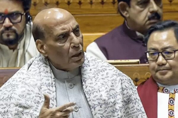 Defence Minister Rajnath Singh proposed adding a fundamental duty to the Constitution, mandating equal respect for ‘Vande Mataram’ as the national anthem. He accused Congress of communalizing the song due to appeasement politics, urging parliamentarians to restore its glory and honor its author. Singh highlighted historical attempts to truncate the song, deeming it an injustice to national identity. Defence Minister Rajnath Singh proposed adding a fundamental duty to the Constitution, mandating equal respect for ‘Vande Mataram’ as the national anthem. He accused Congress of communalizing the song due to appeasement politics, urging parliamentarians to restore its glory and honor its author. Singh highlighted historical attempts to truncate the song, deeming it an injustice to national identity. NEW DELHI: Accusing Congress of portraying ‘Vande Mataram’ as “communalist” on account of its own appeasement politics – which made it see the national song through the lens of MA Jinnah – defence minister Rajnath Singh on Monday urged parliamentarians across party lines to restore its glory by adding a new fundamental duty in the Constitution that mandates according the same respect to ‘Vande Mataram’ as is given to the national anthem.”My request to all members is that we all come together and consider whether we can add a new fundamental duty under Article 51A of the Constitution – that all citizens shall accord the same respect to ‘Vande Mataram’ as we accord to the national anthem. If we do this, it will be a perfect tribute to ‘Vande Mataram’, its author, and Bengal’s great nationalist thinker Bankim Chandra Chatterjee,” Singh said while participating in a discussion in Lok Sabha on the 150th anniversary of the national song.Singh said that after Independence, it was decided that the national anthem and the national song would be given equal status, but only the national anthem ‘Jana Gana Mana’ became an integral part of the country’s consciousness, while the national song ‘Vande Mataram’ was treated like an “extra”.”On the very soil where ‘Vande Mataram’ was composed, the Congress took the decision to truncate the song in 1937. Every generation must know about the political deceit and injustice done to ‘Vande Mataram’. This injustice was not only to a song but to the people of independent India and the freedom fighters who fought for freedom with chants of ‘Vande Mataram’,” he said.’Vande Mataram’ is complete in itself, yet attempts were made to make it incomplete. “However, it has remained the immortal song of our nation, and it will remain so,” he added.Singh emphasised that future generations must understand the mentality of those who undermined the song, calling it an injustice to India’s cultural and national identity.Earlier, LS Speaker Om Birla described ‘Vande Mataram’ as a reflection of India’s harmony and strength. In his opening remarks, Birla said that as the country commemorates the 150-year glorious journey of ‘Vande Mataram’, it remains etched in the heart of every Indian even today. Former Union minister and BJP MP Anurag Thakur said, “Vande Mataram’ is not just a song; it is a ‘Maha Mantra’. It is neither a religious song nor a party, nor individual, song. ‘Vande Mataram’ represents national pride and Indian culture.”End of ArticleFollow Us On Social MediaVideos’Nonchalant, Lackadaisical Attitude’: Ex-AirAsia CFO Breaks Down Indigo Fiasco’It Was Treated Like An Extra’: Rajnath Singh Slams Congress For ‘Injustice’ To Vande Mataram’Biggest Mistake’: TMC’s Mahua Moitra Blasts PM Modi, Dares BJP To Win Bengal With Divisive PoliticsIndia Issues Warning To China Over Targeting Indians, Blasts Pakistan’s Remarks On Arunachal PradeshThe Truth Behind Curtailed Vande Mataram : Politics, Unity And A Century Of Cultural TensionAAP MP Raghav Chadha Calls Out ‘Legalised Loot’ Of Toll Plazas In Rajya Sabha’Only 2 Reasons’: Priyanka Gandhi Slams PM Modi, Links Vande Mataram Debate To Bengal Polls’Jinnah Ka Munna…’: Anurag Thakur’s Brutal Attack on Congress, Rips Apart Rahul, Priyanka Gandhi’Will Set An Example’: IndiGo Faces Heat As Aviation Minister Promises Tough Action In Rajya SabhaGoa Club Fire Exposed Deadly Design Errors, Trapping Dozens As Only One Exit Functioned123PhotostoriesWhat happens when you stop eating sugar for 30 days5 ways to enjoy egg and spinach for breakfastFood combinations with yogurt that are healthy or can be toxicBoard-certified doctor shares 8 foods that people with arthritis should add to their daily diet5 teen Indian cricketers who are already making waves8 Indian dishes one can make with oats5 deep and emotional RupiKaur quotes on love and heartbreak5 animals with lifespans shorter than a weekFrom gold-medalist engineer to nightclub boss — The rise of Saurabh LuthraHeartbreak and closure: After Dileep’s acquittal, all eyes turn to Manju Warrier’s next move123Hot PicksIndigo Flight DelayPutin India VisitWorld NewsGold rate todaySilver rate todayPublic Holidays NovemberBank Holidays NovemberTop TrendingOmarion HamptonJaxson DartPatrick MahomesMariasharapova and Alexander Net worthAryna Sabalenka Net WorthJohn TavaresRafael Nadal and Mery Net WorthCandace OwensMirka Federer Net WorthCardi B