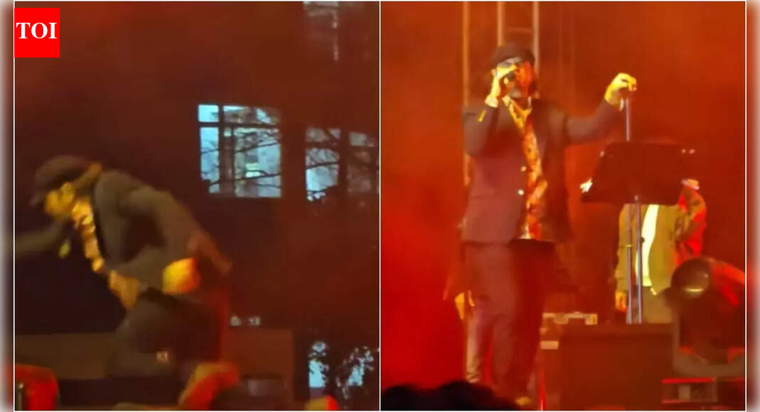 Singer Mohit Chauhan falls on stage mid-performance; internet reacts as the video goes viral, saying, ‘hope he is well’