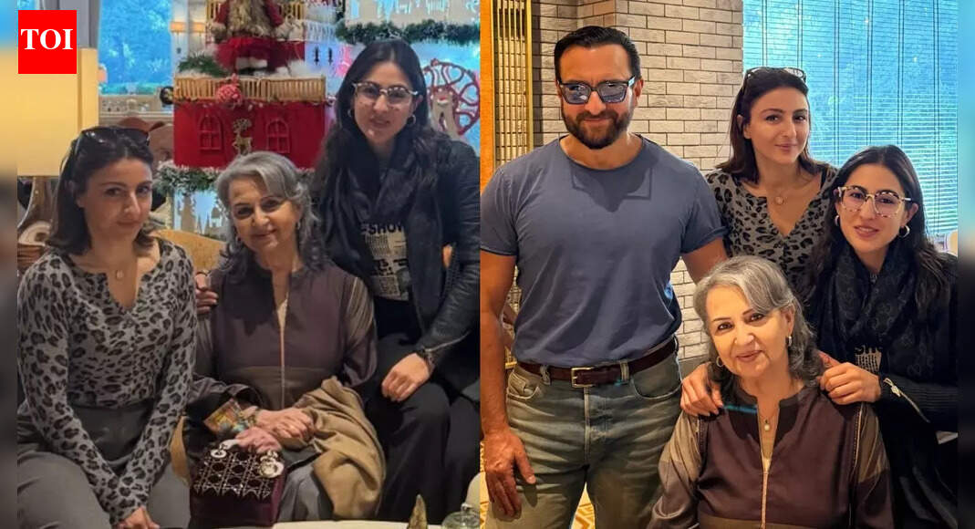Kareena Kapoor Khan, Saba Pataudi miss Sharmila Tagore’s 81st birthday celebrations; Saif Ali Khan, Soha pose with their mother, Sara Ali Khan calls her ‘Suraj and Chanda’ |