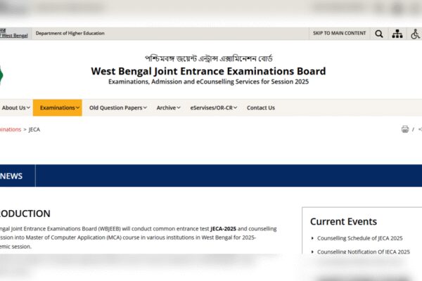WB JECA counselling 2025: Round 1 schedule released at wbjeeb.nic.in; registration begins on this date