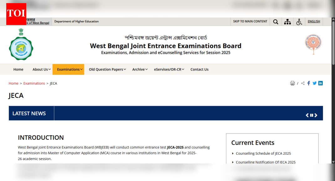 WB JECA counselling 2025: Round 1 schedule released at wbjeeb.nic.in; registration begins on this date