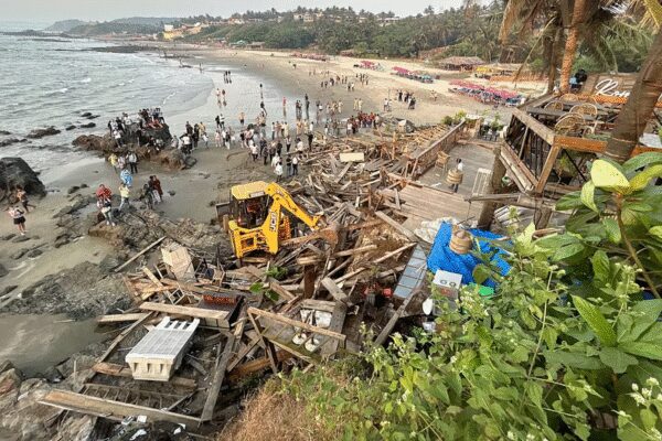 Goa nightclub fire: Romeo Lane’s Vagator structure demolished; razed twice, rebuilt illegally both times