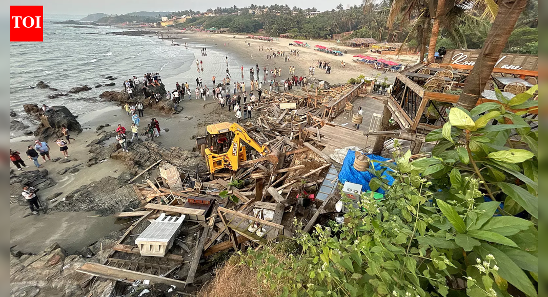 Goa nightclub fire: Romeo Lane’s Vagator structure demolished; razed twice, rebuilt illegally both times