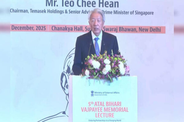 Singapore’s former Deputy Prime Minister Teo Chee Hean spoke in Delhi about the deep historical ties between Singapore and India. He mentioned Singapore’s name originates from Sanskrit, reflecting India’s early influence. The Indian diaspora has significantly shaped Singapore’s economy and culture. He also praised India’s sustainable development vision. Diplomatic relations were established in 1965. Singapore ex-deputy PM Teo Chee Hean NEW DELHI: Singapore’s former deputy Prime Minister Teo Chee Hean said his country’s name is derived from Sanskrit and noted that its ties with India are ‘deeply rooted in history.’Hean, who is the chairman of Singapore-based investment firm Temasek and serves as a senior advisor to Prime Minister Lawrence Wong, made the remarks in his speech at the 5th Atal Bihari Vajpayee Memorial lecture in Delhi on Tuesday.”The bond between the two nations is deeply rooted in history, as the name Singapore is derived from Sanskrit, reflecting India’s early influence in Southeast Asia. Modern Singapore was established by the British East India Company in 1819 and, until 1867, it was administered from Kolkata,” he said.“Bilateral relations between the two countries were elevated to foster a strategic partnership during PM Modi’s last visit to Singapore in September, reflecting their shared commitment to enhancing cooperation,” the former naval officer added.Hean also acknowledged the contributions of the Indian diaspora in the city-state, saying, “The Indian diaspora has constituted a significant share of Singapore’s migrant community, shaping our economy, culture, and the diverse social fabric we treasure today.”He further appreciated India’s approach to sustainable development: “India’s vision of ‘One Earth, One Family, One Future’ for inclusive, resilient, and sustainable development is a powerful rallying call in a fragmented world and resonates with us today.”Diplomatic relations between the two naitonss were established in August 1965, just fifteen days after Singapore gained independence.About the AuthorTOI News DeskThe TOI News Desk comprises a dedicated and tireless team of journalists who operate around the clock to deliver the most current and comprehensive news and updates to the readers of The Times of India worldwide. With an unwavering commitment to excellence in journalism, our team is at the forefront of gathering, verifying, and presenting breaking news, in-depth analysis, and insightful reports on a wide range of topics. The TOI News Desk is your trusted source for staying informed and connected to the ever-evolving global landscape, ensuring that our readers are equipped with the latest developments that matter most.”Read MoreEnd of ArticleFollow Us On Social MediaVideosPakistan Army Spokesperson Faces Backlash for Winking at Reporter in Viral VideoSingapore Leader Says India Achieved Reforms Once Seen Impossible, Praises Scale and Global ClarityImran Khan’s Sisters Allege Illegal Isolation, Stage Protest Outside Adiala JailRussian President Putin Praises India’s Unity in Diversity, Calls It A Blueprint For Big NationsUS Consumers Facing Food Inflation as Tariffs Hit Indian Rice Imports: Exporters Body’Singapura Derived From Sanskrit’: Singapore’s Ex-Deputy PM Highlights India’s InfluenceInterpol Blue Notice Explained: How CBI Tracks Absconding Luthra Brothers In Goa Nightclub Fire CaseIndia At The Centre: How The New US Security Blueprint Plans To Deepen Strategic Ties With DelhiBJP’s Nishikant Dubey Counters Rahul Gandhi, Accuses Cong Of Weakening India’s Key InstitutionsWhy Trump Accuses India Of Dumping Rice And What A New Tariff Shock Could Mean For Trade Relations123PhotostoriesNine Planets and Their Connection With Ramayana3 reasons to drink Apple Cider Vinegar, Fenugreek and Turmeric concoction daily; recipe insideWhich deity is guiding you right now? Your date of birth reveals the connectionSwitch Words According To Your Birth DateThe link between uric acid and sudden night foot pain10 motivating words kids should be taught earlyFrom ‘Terminator’ to ‘The Abyss’: 5 James Cameron films you need to watch before ‘Avatar: Fire and Ash’ drops in theatres12 Jyotirlinga temples you should visit as per your birth monthAura Cleansing Techniques Based On Your Birth Date5 life-changing lessons by the Dalai Lama that can transform your life123Hot PicksCandace OwensCharlie KirkWorld NewsGold rate todaySilver rate todayPublic Holidays NovemberBank Holidays NovemberTop TrendingGracie MansionUAE Player TimingAnthony Richardson InjuryTriston JarryVenus Williams and Andrea Net WorthSlient Hill 1 Remake Release DateRafael Nadal and Mery Net WorthTrey Benson Injury updateUPPSC PET ResultGurgaon Man Chicken Momos