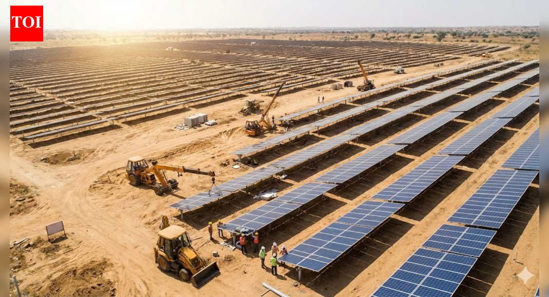 In a bid to streamline the rollout of solar initiatives, a parliamentary committee has recommended the establishment of a ‘single-window clearance’ system aimed at reducing land acquisition bottlenecks. To tackle regional disparities, the committee suggests tailored awareness drives in each state, along with support from central authorities for those trailing behind. An AI-Generated image NEW DELHI: Noting land acquisition as one of the major issues affecting the timely development of utility-scale solar projects, a parliamentary panel on energy recommended the creation of a ‘single-window clearance mechanism’ to bring all stakeholders from the Centre and states together for easy identification of bottlenecks and their time-bound resolution.The Parliamentary Standing Committee on Energy also called for close coordination with states and project developers to identify and resolve issues promptly, in order to accelerate the development of solar-related schemes. It recommended that the Ministry of New and Renewable Energy design state-specific awareness campaigns to popularise solar projects through close engagement with states and power distribution companies.These recommendations were part of a report on Performance Evaluation of Solar Power Projects in the Country, tabled in Parliament on Monday. The panel noted slow progress under several programmes, including the Pradhan Mantri Surya Ghar: Muft Bijli Yojana (PMSG: MBY), PM-KUSUM, and the scheme for developing solar parks.The committee also pointed out a regional imbalance in solar power development. It recommended that central agencies hand-hold states and Union territories with low installed solar capacity relative to their potential. “This should be done through supportive policies, timely release of central financial assistance, regular project monitoring, and constant engagement for early detection and resolution of issues,” the panel said.According to the report, four renewable energy implementing agencies — SECI, NHPC, SJVN, and NTPC — were yet to sign power purchase agreements for around 44 GW as of June 30, 2025. Similarly, only 16 lakh rooftop solar installations were completed under the PMSG-MBY till June, against the target of one crore households by 2026-27, leaving less than two years to finish the remaining 84%. The panel identified lack of awareness as the main reason for slow adoption. Although the Ministry conducted outreach across print, radio, television, and social media, the committee observed that widespread progress would be difficult unless states and their discoms came fully onboard.“The committee therefore desires that the Ministry engage closely with states/discoms to design awareness campaigns suited to each state’s distinctive features. This may build trust among states and consumers, paving the way for capital investment and adequate space for solar panel installation at the anticipated scale,” the report said.The parliamentary panel also flagged extensive delays in solarisation of the agriculture sector across its three components, despite March 2026 as deadline for the scheme to expire. “Till then, the committee expects the Ministry to closely monitor implementation in states and make timely interventions so that projects that can be completed within the timeline are not unnecessarily delayed,” it said.On solar parks, the panel pointed out that only about 12.2 GW were commissioned till March 2025, although 40 GW were sanctioned through 55 parks in 13 states. This meant 27.8 GW — or 70% of the capacity — still needed to be developed in 2025-26 alone. “The committee would like to highlight the need to accelerate completion of the sanctioned capacity,” it said.For effective transmission of non-fossil power, the panel said the Ministry should work with each state individually to resolve right-of-way compensation issues at market rates and encourage them to adopt its recent guidelines. It suggested creating a dedicated portal for all transmission-related matters and onboarding all authorities involved in forest and wildlife clearances.About the AuthorAtul MathurAtul Mathur, Deputy Metro Editor (Senior Assistant Editor), at The Times of India, has over 26 years of experience in journalism. Based in Delhi, he has extensively reported on governance, policy and politics, offering readers deeply researched, data-driven insights into the workings of the capital. Known for his in-depth investigative reporting and compelling human-interest narratives, Atul brings clarity and context to complex urban and civic issues.Read MoreEnd of ArticleFollow Us On Social MediaVideosPakistan Army Spokesperson Faces Backlash for Winking at Reporter in Viral VideoSingapore Leader Says India Achieved Reforms Once Seen Impossible, Praises Scale and Global ClarityImran Khan’s Sisters Allege Illegal Isolation, Stage Protest Outside Adiala JailRussian President Putin Praises India’s Unity in Diversity, Calls It A Blueprint For Big NationsUS Consumers Facing Food Inflation as Tariffs Hit Indian Rice Imports: Exporters Body’Singapura Derived From Sanskrit’: Singapore’s Ex-Deputy PM Highlights India’s InfluenceInterpol Blue Notice Explained: How CBI Tracks Absconding Luthra Brothers In Goa Nightclub Fire CaseIndia At The Centre: How The New US Security Blueprint Plans To Deepen Strategic Ties With DelhiBJP’s Nishikant Dubey Counters Rahul Gandhi, Accuses Cong Of Weakening India’s Key InstitutionsWhy Trump Accuses India Of Dumping Rice And What A New Tariff Shock Could Mean For Trade Relations123Photostories8 habits smart people find calming that drive others crazyBoiled eggs vs omelette: Which one deserves a place on a heart-healthy plate?Nine Planets and Their Connection With Ramayana3 reasons to drink Apple Cider Vinegar, Fenugreek and Turmeric concoction daily; recipe insideWhich deity is guiding you right now? Your date of birth reveals the connectionSwitch Words According To Your Birth DateThe link between uric acid and sudden night foot pain10 motivating words kids should be taught earlyFrom ‘Terminator’ to ‘The Abyss’: 5 James Cameron films you need to watch before ‘Avatar: Fire and Ash’ drops in theatres12 Jyotirlinga temples you should visit as per your birth month123Hot PicksCandace OwensCharlie KirkWorld NewsGold rate todaySilver rate todayPublic Holidays NovemberBank Holidays NovemberTop TrendingGracie MansionUAE Player TimingAnthony Richardson InjuryTriston JarryVenus Williams and Andrea Net WorthSlient Hill 1 Remake Release DateRafael Nadal and Mery Net WorthTrey Benson Injury updateUPPSC PET ResultGurgaon Man Chicken Momos