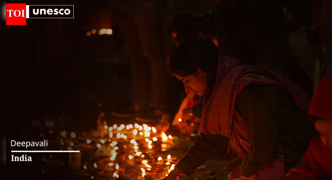 Deepavali has been inscribed on UNESCO’s Intangible Cultural Heritage list, marking the 16th Indian tradition to receive this honor. This recognition occurred during the 20th session of the Intergovernmental Committee for the Safeguarding of Intangible Cultural Heritage, hosted by India in New Delhi. The committee is reviewing 67 nominations from 79 countries.  NEW DELHI: In a landmark recognition, Deepavali has been added to Unesco’s list of Intangible Cultural Heritage of Humanity, becoming the 16th Indian tradition to earn the honour, joining the ranks of Yoga and Durga Puja.Prime Minister Narendra Modi extended greetings over this saying, “People in India and around the world are thrilled. For us, Deepavali is very closely linked to our culture and ethos. It is the soul of our civilisation. It personifies illumination and righteousness. The addition of Deepavali to the Unesco Intangible Heritage List will contribute to the festival’s global popularity even further. May the ideals of Prabhu Shri Ram keep guiding us for eternity.” UNESCO Adds Diwali To Heritage List Marking A Landmark Global Recognition For India’s Culture “A historic day for India. Deepavali has been officially inscribed on the Unesco List of Intangible Cultural Heritage of Humanity. During the tenure of Hon’ble PM Shri Narendra Modi Ji, India’s cultural heritage is receiving unprecedented global recognition and this milestone strengthens that journey. This honour celebrates the universal message of our festival of lights: hope over despair, harmony over division, and light for all. My gratitude to Unesco and to every custodian of our timeless traditions,” said culture and tourism minister Gajendra Singh Shekhawat.In the same round of additions, Unesco also inscribed “Georgian wheat culture: traditions and rituals” from Georgia, recognising the nation’s centuries-old agricultural heritage. The inscription of Deepavali on Unesco’s Intangible Cultural Heritage list comes as part of a significant global review underway in New Delhi, where the 20th session of the Intergovernmental Committee for the Safeguarding of Intangible Cultural Heritage is being held from December 8 to 13 at the historic Red Fort. This marks the first time India has hosted the prestigious Unesco panel, which is tasked with evaluating cultural practices, traditions, and expressions from around the world for international recognition and protection.During the nearly week-long session, the committee is examining 67 nominations submitted by 79 countries, including India’s entry of the Deepavali festival. The assessments form part of Unesco’s larger mandate to safeguard cultural traditions that hold historical, artistic, or social value, ensuring their continuity for future generations. The global diversity of this year’s submissions — ranging from festivals and rituals to agricultural and craft traditions — underscores the expanding scope of the intangible heritage programme and the growing international interest in preserving living cultural practices.About the AuthorTOI News DeskThe TOI News Desk comprises a dedicated and tireless team of journalists who operate around the clock to deliver the most current and comprehensive news and updates to the readers of The Times of India worldwide. With an unwavering commitment to excellence in journalism, our team is at the forefront of gathering, verifying, and presenting breaking news, in-depth analysis, and insightful reports on a wide range of topics. The TOI News Desk is your trusted source for staying informed and connected to the ever-evolving global landscape, ensuring that our readers are equipped with the latest developments that matter most.”Read MoreEnd of ArticleFollow Us On Social MediaVideosUNESCO Adds Diwali To Heritage List Marking A Landmark Global Recognition For India’s CultureOver 100 Opposition MPs Move to Remove Madras HC Judge GR Swaminathan’Best Offers Ever’: US Official Reveals India Trade Talks Details, Says It Marks Unusual OpeningAmazon Announces Landmark B Investment In India To Drive Digital TransformationPakistan Army Spokesperson Faces Backlash for Winking at Reporter in Viral VideoSingapore Leader Says India Achieved Reforms Once Seen Impossible, Praises Scale and Global ClarityImran Khan’s Sisters Allege Illegal Isolation, Stage Protest Outside Adiala JailRussian President Putin Praises India’s Unity in Diversity, Calls It A Blueprint For Big NationsUS Consumers Facing Food Inflation as Tariffs Hit Indian Rice Imports: Exporters Body’Singapura Derived From Sanskrit’: Singapore’s Ex-Deputy PM Highlights India’s Influence123PhotostoriesBrown rice vs white rice: Which is really healthier?9 Ram Mantras Based On Your Birth DateHarvard-trained gastroenterologist shares 5 best food combinations that support gut and liver healthPediatric Inflammatory Bowel Disease on the rise: What Hyderabad doctor wants parents to know to reduce the occurrence?10 child stars who are proud parents nowBengaluru’s Yeshwantpur station revamp — Rs 380-cr upgrade powering ahead toward a world-class stationWhich Birth Numbers Are Guided By Their AncestorsTravel back 1,000 years: 10 ancient temples in India still standing and open to travellers8 habits smart people find calming that drive others crazyBoiled eggs vs omelette: Which one deserves a place on a heart-healthy plate?123Hot PicksCandace OwensCharlie KirkWorld NewsGold rate todaySilver rate todayPublic Holidays NovemberBank Holidays NovemberTop TrendingGracie MansionUAE Player TimingAnthony Richardson InjuryTriston JarryVenus Williams and Andrea Net WorthSlient Hill 1 Remake Release DateRafael Nadal and Mery Net WorthTrey Benson Injury updateUPPSC PET ResultGurgaon Man Chicken Momos