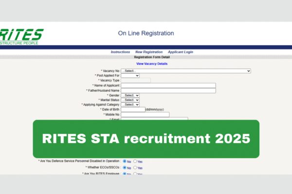 RITES recruitment 2025: Registration begins for 150 Senior Technical Assistant posts, direct link to apply here