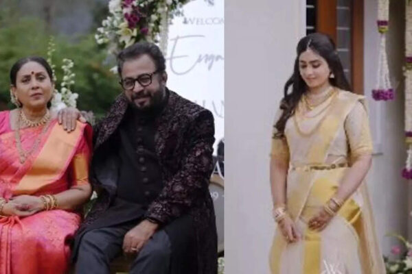 Saranya Ponvannan’s daughter Chandini gets engaged; a video of the well-decorated event goes viral. Who is the groom-to-be?