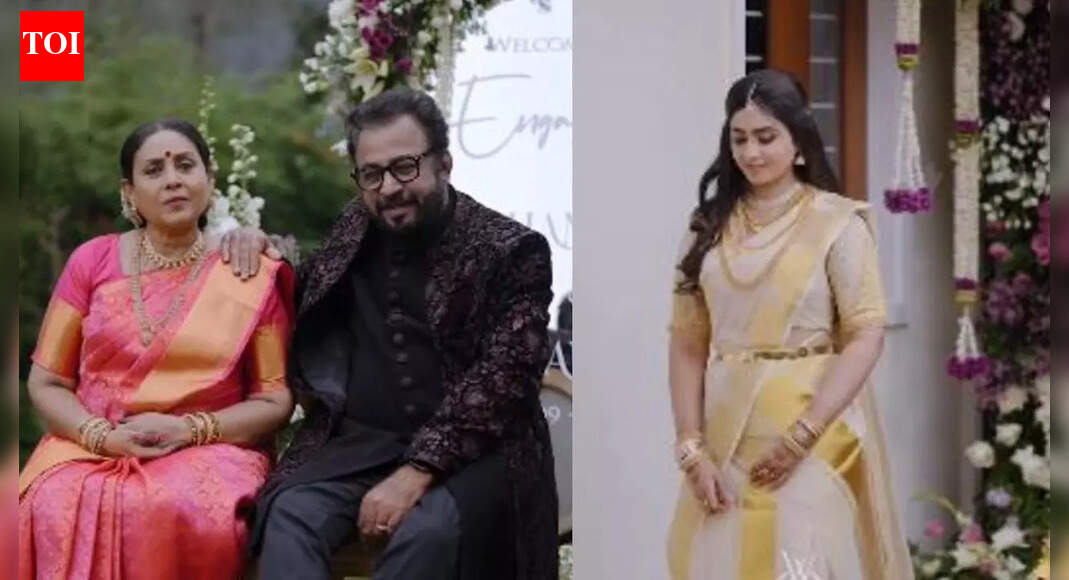 Saranya Ponvannan’s daughter Chandini gets engaged; a video of the well-decorated event goes viral. Who is the groom-to-be?