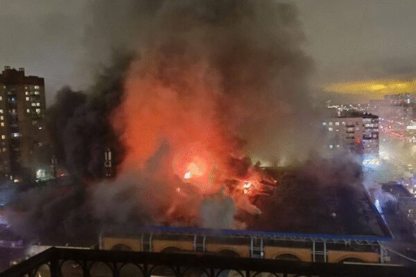 Market engulfed in flames in Russia’s St Petersburg; several explosions heard – video
