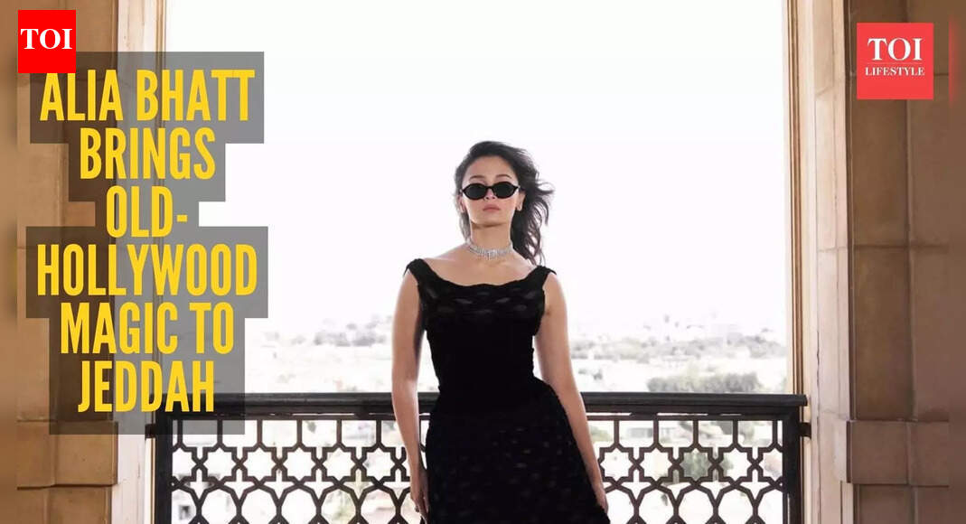 Alia Bhatt just dropped her most iconic red-carpet look yet, channels Audrey Hepburn in Jeddah