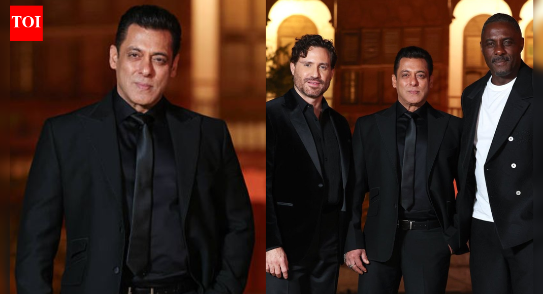 Salman Khan looks dashing as he poses with Idris Elba and Édgar Ramírez at Golden Globes Gala Dinner; reacts to Alia Bhatt’s honour: ‘It’s amazing’