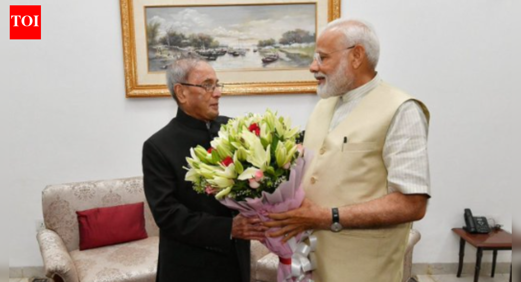 Prime Minister Narendra Modi and Union Home Minister Amit Shah honored former President Pranab Mukherjee on his birth anniversary. Modi lauded Mukherjee as a “towering statesman and a scholar of exceptional depth,” highlighting his dedication and intellectual contributions to Indian democracy. Shah emphasized Mukherjee’s profound constitutional understanding, stating his life and work will continue to inspire the nation’s democratic path. Source: X/ @narendramodi NEW DELHI: Prime Minister Narendra Modi on Thursday paid tribute to former President Pranab Mukherjee on his birth anniversary. PM Modi described Mukherjee as “a towering statesman and a scholar of exceptional depth” who served India with unwavering dedication across decades of public life.“Tributes to Shri Pranab Mukherjee on his birth anniversary. A towering statesman and a scholar of exceptional depth, he served India with unwavering dedication across decades of public life. Pranab Babu’s intellect and clarity of thought enriched our democracy at every step. It’s a privilege that I got to learn so much from him over the many years we interacted,” PM Modi wrote in a post on X.Union home minister Amit Shah also paid tribute to the former President. In a social media post, Shah lauded the late leader for his dedication to public service, saying, “Mukherjee Ji’s profound understanding of the Constitution defined his tenures in public offices. His life and works will continue to inspire our democratic journey.”Pranab Mukherjee served as India’s 13th President from 2012 to 2017. A senior leader of the Indian National Congress, he also held several key ministerial portfolios in the Union Government.About the AuthorTOI News DeskThe TOI News Desk comprises a dedicated and tireless team of journalists who operate around the clock to deliver the most current and comprehensive news and updates to the readers of The Times of India worldwide. With an unwavering commitment to excellence in journalism, our team is at the forefront of gathering, verifying, and presenting breaking news, in-depth analysis, and insightful reports on a wide range of topics. The TOI News Desk is your trusted source for staying informed and connected to the ever-evolving global landscape, ensuring that our readers are equipped with the latest developments that matter most.”Read MoreEnd of ArticleFollow Us On Social MediaVideosLawmaker Says Trump Damaged India–US Relations After Modi–Putin Selfie Sparks BacklashDonald Trump’s ‘Gold Card’ Promises New Path For Indians, US Allows Companies To Hire Top Graduates’PM Modi Hacks Hearts, Not EVM’: Kangana Ranaut Lambasts Rahul Gandhi During SIR Debate In Lok SabhaIndia, Italy Deepen Ties With Joint Initiative Against Terror Financing: EAMModi-Putin Bonhomie Sparks Us FOMO As Congressman Stresses India Is A ‘Critical Partner’PM Modi Receives Call From Israeli PM Netanyahu; Reaffirms Support For Gaza Peace PlanUS Pushes .25 Billion Into Reko Diq As Critical Minerals Race Heats Up In Balochistan’s Badlands’Detect, Delete, Deport’: Amit Shah Blasts Rahul Gandhi Over Infiltrators, Oppn Stages WalkoutMicrosoft’s Biggest Asia Investment Yet: What The .5 Billion India Push Really Means ExplainedOwaisi Calls SIR a ‘Backdoor NRC’ in Lok Sabha, Warns of Selective Religious Disenfranchisement123PhotostoriesWhat is a soul contract and how to know if yours is ending, 7 signs the universe sends firstYour Aura Color Based On Your Birth Date6 warm winter parathas to start your morning right7 high-protein foods every woman above 40 should eat daily for strong muscles, better energy and healthy agingNine Lessons You Should Learn From Shri Ram According To Your Birth Date6 best yoga poses to ease period pain and make your cycle more comfortable‘Jab We Met’, ‘Hasee Toh Phasee’, ‘Bareilly Ki Barfi’: Romantic comedies that continue to win hearts across generationsHair growth tips for women and men: What to drink first thing in the morning for healthy, shiny hair‘In fairy tales, the bad guy is very easy to spot’: Times Taylor Swift reflected on love and betrayal in the modern age of dating10 easy ways to add Sooji (Semolina) to daily breakfast123Hot PicksParliament Winter SessionTrump Gold CardSpiceJet FlightGold rate todaySilver rate todayPublic Holidays NovemberBank Holidays NovemberTop TrendingSherrone MooreOTET Admit CardStephen CurryStephen Curry WifeVenus Williams and Andrea Net WorthSlient Hill 1 Remake Release DateRafael Nadal and Mery Net WorthTrey Benson Injury updateAlvin Kamara InjuryDwyane Wade Wife