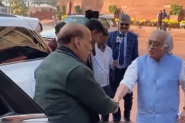 A parliamentary exchange saw Congress MP Jairam Ramesh present Defence Minister Rajnath Singh with Maniben Patel’s diary. Ramesh stated the diary entries do not support Singh’s recent claim regarding Jawaharlal Nehru and the Babri Masjid. Singh indicated he had an English version. The incident follows Singh’s remarks in Gujarat, which Congress has challenged, citing Patel’s daughter’s writings. Rajnath Singh and Jairam Ramesh NEW DELHI: Parliament witnessed an unusual moment on Thursday when Congress MP Jairam Ramesh handed defence minister Rajnath Singh a copy of diary entries written in Gujarati by Sardar Vallabhbhai Patel’s daughter, Maniben, and published in a book.Ramesh told Singh that the entries contained no reference to the defence minister’s recent claim that Nehru intended to rebuild the Babri Masjid using public funds.A video shows Singh stepping out of his car and being greeted immediately by Ramesh, who mock-saluted him before the two shook hands. “I’ve brought Maniben Patel’s diary… it’s in Gujarati,” the Congress leader told Singh. He replied, “We have it in English.”As the senior BJP leader started to walk away, Ramesh persisted and handed him the copy anyway. “But this one is in Gujarati… keep it and read it,” Ramesh insisted. “I don’t know Gujarati,” Singh responded.Also Read | ‘Distractions’: Priyanka Gandhi Vadra slams Rajnath’s ‘Nehru-Babri’ remark; how Rahul respondedThe exchange unfolded just days after the defence minister, during a speech in Gujarat — the home state of Patel, India’s first home minister — claimed that the stalwart had stopped Nehru, the country’s first prime minister, from rebuilding the Babri Masjid using public funds.Last week, the Congress cited diary entries from Maniben Patel’s book to counter the claim and demanded an apology for what it called “falsehoods.”Also Read | Congress cites Maniben’s diary, seeks apology from RajnathSingh and the BJP, however, have stood firmly by his remarks.About the AuthorTOI News DeskThe TOI News Desk comprises a dedicated and tireless team of journalists who operate around the clock to deliver the most current and comprehensive news and updates to the readers of The Times of India worldwide. With an unwavering commitment to excellence in journalism, our team is at the forefront of gathering, verifying, and presenting breaking news, in-depth analysis, and insightful reports on a wide range of topics. The TOI News Desk is your trusted source for staying informed and connected to the ever-evolving global landscape, ensuring that our readers are equipped with the latest developments that matter most.”Read MoreEnd of ArticleFollow Us On Social MediaVideosUS Clears 6 Million F-16 Upgrade For Pakistan, Sparking Major Strategic Ripples Across South AsiaGoa Club Owners Saurabh & Gaurav Luthra Arrested in Phuket After Deadly Fire‘Damaging India, Hurting America’: Jayapal Flags Tariff Crisis Hitting Both NationsAmid Flight Meltdown, IndiGo Chairman Denies Claims of Rule Manipulation and Crisis EngineeringIndia-US Relations Face Hurdle As US Engages Pakistan Military, Says Dhruva JaishankarIndia Slams Pakistan At UN For Airstrikes And ‘Trade Terrorism’ That Deepen Afghanistan’s CrisisLawmaker Says Trump Damaged India–US Relations After Modi–Putin Selfie Sparks BacklashDonald Trump’s ‘Gold Card’ Promises New Path For Indians, US Allows Companies To Hire Top Graduates’PM Modi Hacks Hearts, Not EVM’: Kangana Ranaut Lambasts Rahul Gandhi During SIR Debate In Lok SabhaIndia, Italy Deepen Ties With Joint Initiative Against Terror Financing: EAM123PhotostoriesLow-calorie alcohol options that don’t ruin your dietNine Famous Dohas By Kabir According To Your Date of Birth‘Tumbbad’, ‘Bulbbul’, ‘Munjya’: Step into a world of ancient beliefs and dark legends with these folklore-based moviesBhagavad Gita lesson for each birth month (powerful guide)Hindu Shloka Your Child Should Chant Based On Their Birth DateTop 10 most beautiful countries in the world as per 2025 rankingsTop gastroenterologist lists 5 bad, good, and excellent foods for liverWhat’s in Deepika Padukone’s bag? Basically… everythingWhat is a soul contract and how to know if yours is ending, 7 signs the universe sends firstYour Aura Color Based On Your Birth Date123Hot PicksParliament Winter SessionTrump Gold CardSpiceJet FlightGold rate todaySilver rate todayPublic Holidays NovemberBank Holidays NovemberTop TrendingSherrone MooreOTET Admit CardStephen CurryAdrian MorejonFerrari Carnage KolkataRomeo Lane FireMohan BhagwatBengaluru CrimePaige Shiver Net WorthGabrielle Union