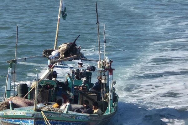 The Indian Coast Guard apprehended a Pakistani fishing boat with 11 crew members for illegally operating within Indian waters. This decisive action underscores India’s commitment to protecting its maritime frontiers and upholding international maritime law. The operation highlights the Coast Guard’s sustained vigilance and proactive approach to national maritime security. (Image credits: X @IndiaCoastGuard) NEW DELHI: Indian Coast Guard (ICG) on Wednesday seized a Pakistani fishing boat and apprehended 11 crew members for operating illegally in Indian waters, officials said. The detainees have been handed over to the Jakhau Marine Police in Gujarat for further investigation.ICG on Thursday confirmed the interception on X, stating that it had “intercepted and apprehended a Pakistani fishing vessel along with 11 crew operating illegally inside Indian waters. ” The force said the “decisive action reflects the unwavering vigilance of the ICG and India’s firm resolve to protect its maritime frontiers and uphold international maritime law within the MZI. Relentless surveillance and proactive operation remain the bedrock of our maritime security strategy.”Gujarat Defence PRO Wing Commander Abhishek Kumar Tiwari said the operation was carried out swiftly. In a post on X, he wrote that the Coast Guard had “apprehended a Pakistani fishing boat with 11 crew inside India’s Exclusive Economic Zone (EEZ).” He said the interdiction highlights the Coast Guard’s sustained maritime operations and India’s commitment to securing its frontiers while enforcing international laws within the Maritime Zones of India (MZI). “Continuous vigilance across India’s maritime domain remains a cornerstone of our national maritime security strategy,” he added.Last year, an ICG ship rescued seven Indian fishermen who had been apprehended by a Pakistan Maritime Security Agency (PMSA) vessel near the India-Pakistan maritime boundary. The ICG intercepted the Pakistani vessel Nusrat and chased it for nearly two hours before persuading it to release the fishermen on November 17.About the AuthorTOI News DeskThe TOI News Desk comprises a dedicated and tireless team of journalists who operate around the clock to deliver the most current and comprehensive news and updates to the readers of The Times of India worldwide. With an unwavering commitment to excellence in journalism, our team is at the forefront of gathering, verifying, and presenting breaking news, in-depth analysis, and insightful reports on a wide range of topics. The TOI News Desk is your trusted source for staying informed and connected to the ever-evolving global landscape, ensuring that our readers are equipped with the latest developments that matter most.”Read MoreEnd of ArticleFollow Us On Social MediaVideosTrump’s  Million Gold Card Explained: What America’s Costliest Visa Means For Indian ApplicantsUS Clears 6 Million F-16 Upgrade For Pakistan, Sparking Major Strategic Ripples Across South AsiaGoa Club Owners Saurabh & Gaurav Luthra Arrested in Phuket After Deadly Fire‘Damaging India, Hurting America’: Jayapal Flags Tariff Crisis Hitting Both NationsAmid Flight Meltdown, IndiGo Chairman Denies Claims of Rule Manipulation and Crisis EngineeringIndia-US Relations Face Hurdle As US Engages Pakistan Military, Says Dhruva JaishankarIndia Slams Pakistan At UN For Airstrikes And ‘Trade Terrorism’ That Deepen Afghanistan’s CrisisLawmaker Says Trump Damaged India–US Relations After Modi–Putin Selfie Sparks BacklashDonald Trump’s ‘Gold Card’ Promises New Path For Indians, US Allows Companies To Hire Top Graduates’PM Modi Hacks Hearts, Not EVM’: Kangana Ranaut Lambasts Rahul Gandhi During SIR Debate In Lok Sabha123Photostories8 everyday popular foreign brands Indians often assume are IndianBaby boy names inspired by Lord VishnuGoa club inferno chase: Luthra brothers nabbed in Thailand after deadly blaze sparks global manhuntFoods that must never be eaten rawLow-calorie alcohol options that don’t ruin your dietNine Famous Dohas By Kabir According To Your Date of Birth‘Tumbbad’, ‘Bulbbul’, ‘Munjya’: Step into a world of ancient beliefs and dark legends with these folklore-based moviesBhagavad Gita lesson for each birth month (powerful guide)Hindu Shloka Your Child Should Chant Based On Their Birth DateTop 10 most beautiful countries in the world as per 2025 rankings123Hot PicksParliament Winter SessionTrump Gold CardSpiceJet FlightGold rate todaySilver rate todayPublic Holidays NovemberBank Holidays NovemberTop TrendingSherrone MooreIsaiah RiderStephen CurryAdrian MorejonFerrari Carnage KolkataRomeo Lane FireMohan BhagwatBengaluru CrimePaige Shiver Net WorthGabrielle Union
