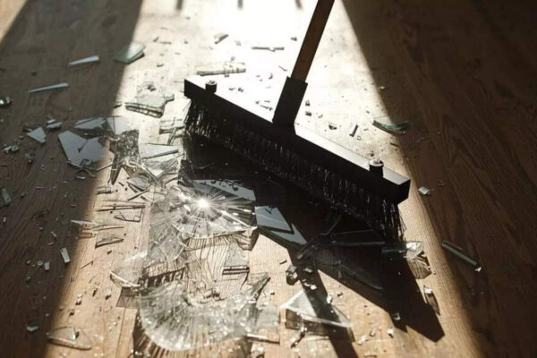 How to clean glass properly without leaving sharp fragments behind |