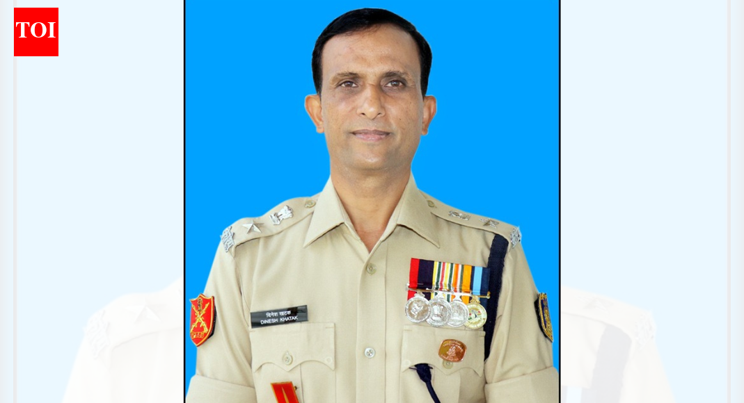 . CHANDIGARH: Dinesh Khatak, second-in-command (2-IC) of the 196 Battalion, Central Reserve Police Force (CRPF), has been honoured with the prestigious “Kendriya Grah Mantri Dakshata Padak” (Union Home Minister’s Efficiency Medal) for his outstanding service, discipline, and remarkable contribution to national security. The award, given by the Ministry of Home Affairs (MHA), recognizes personnel who demonstrate exceptional efficiency and dedication.A native of Intel Kalan village in Jind district, Dinesh joined the CRPF as a Gazetted Officer in 2005 after clearing the UPSC examination. He completed his schooling at SD High School and graduation from Government PG College, Jind. During his deployments in Jammu and Kashmir—from 2008 to 2013 and again from 2017 to 2021—he played key roles in managing the Amarnath Yatra, maintaining law and order, and serving during crucial phases such as the abrogation of Article 370 and the COVID-19 pandemic.Known as an excellent instructor, Dinesh significantly contributed to advancing commando training at CIAT Shivpuri. Currently posted in the Naxal-affected Bijapur district, he has led major security and relief initiatives, including establishing new forward camps and participating in KGH Special Operations.Colleagues describe him as disciplined and committed, a leader who always leads from the front. His recognition has brought immense pride to his family and the entire Jind district.Expressing gratitude, Dinesh said the honour was made possible with the support of his colleagues and seniors. His classmate, Vikram Dhanda, who is a professor in Jind college recalled that Dinesh has always been very sharp and hardworking in his studies during school and college days.About the AuthorAjay SuraAjay Sura is Senior Assistant Editor with The Times of India Chandigarh. He covers news concerning the State of Haryana, Punjab & Haryana High Court and Defence & Military Affairs. He likes to analyse political developments and decoding judicial pronouncements. His hobbies include travelling, mountaineering and trekking.Read MoreEnd of ArticleFollow Us On Social MediaVideos22 Feared Dead As Truck Falls Into Gorge In Arunachal Pradesh’Warm And Engaging’: PM Modi Holds Phone Call With Trump Amid Trade Talks, US-India Ties Discussed’If They’re Happy, They Should Sign’: Goyal Responds To USTR’s ‘Best Offer Ever From India’ RemarkHow Bangladesh’s Feb 12 Vote Could Reshape India’s Northeast Access And Regional Power BalanceBJP Charges TMC MP of Smoking Inside Parliament After Giriraj-Sougata Face-off Over E-CigaretteExplained: Did Mexico Follow Trump’s Footsteps To Slap Tariff on India? Impact on Indian TradersKharge Hits Back As JP Nadda Slams Nehru, Congress Over Vande Mataram In Rajya SabhaSouth Asian Bloc Minus India? Why Pak’s Fresh Regional Pitch Fails On Economics, Politics, Geography‘Hands Were Trembling’: Rahul Gandhi Takes Sharp Dig At Amit Shah Over Ls AddressTrump’s  Million Gold Card Explained: What America’s Costliest Visa Means For Indian Applicants123PhotostoriesLessons only a father can teach his daughter5 love quotes by Ravinder Singh in their most raw and beautiful wordsUltimate caregivers: 5 animals that die after giving birth to their youngSHE Travels: 7 road trips in India every woman who loves driving should experience onceNick Jonas’ journey with type 1 diabetes for two decades: Early signs to spot the diseaseShe entered Bollywood with fame in her blood and success at her feet, then one scandal altered her path foreverSuffering from high uric acid? Try this 6 foods from your kitchen counter as recommended by Ayurveda5 fashion brands owned by royal Indian families you probably didn’t know aboutNot losing weight despite working out? 4 factors might be affecting your metabolism10 quick Korean phrases you can learn before you land in Korea123Hot PicksUS Pakistan DealTrump Gold CardSpiceJet FlightGold rate todaySilver rate todayPublic Holidays NovemberBank Holidays NovemberTop TrendingSherrone MooreIsaiah RiderStephen CurryAdrian MorejonLebron JamesOlivia DunneTroy AikmanBengaluru CrimePaige Shiver Net WorthGabrielle Union