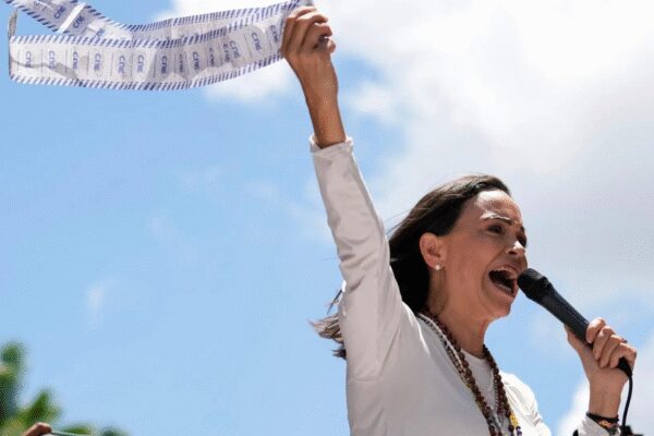 Machado out of hiding after 11 months to reach Oslo, credits Trump actions for having made Maduro weak