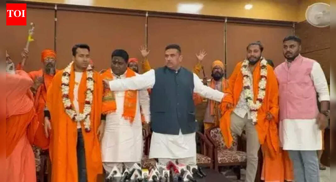 West Bengal’s Leader of the Opposition, Suvendu Adhikari, felicitated three men arrested for assaulting chicken patty vendors at a religious event, shortly after their bail. Adhikari stated his primary duty is to protect his dharma and Hindu brothers and sisters, asserting his legal team facilitated their release. Suvendu Adhikari with accused trio (x.com/Sourav_3294) NEW DELHI: BJP leader and West Bengal’s leader of the opposition Suvendu Adhikari on Thursday ‘felicitated’ the three men arrested for allegedly assaulting two chicken patty vendors at a Gita recital event in Kolkata, shortly after they were released on bail.Also Read | West Bengal: 2 men assaulted for selling chicken puffs to Gita recital attendees; political row erupts Adhikari, once a close aide of chief minister and Trinamool Congress (TMC) supremo Mamata Banerjee, posted photos of the event on Facebook. “I want to tell Mamata Banerjee that you cannot suppress ‘sanatanis’ by unleashing your loyalist police on them. The fight to protect religion will continue, and in this fight, I stand with every Hindu, along with countless supporters of Hindutva,” the Nandigram MLA wrote.Later, speaking to reporters, Adhikari remarked that “the voice of justice still prevails silently in India.” Referring to Banerjee’s earlier comments on the controversy, he alleged that the chief minister had “arrogantly” claimed credit for the arrests.Also Read | ‘This is Bengal, not UP’: Mamata slams assault on patty-sellers “Who is she to decide arrests?” he asked. He emphasised that while he is a legislator, leader of the opposition and BJP member, his identity as a Hindu comes first. “If my Hindu brothers and sisters are in trouble, my primary duty is to protect my dharma. That is what the Gita has taught me,” he asserted. Adhikari also took credit for the trio’s release, noting that he had sent his legal team to the Maidan police station—where the case was registered—and coordinated with several lawyers who worked together to secure their bail. The three were released by the Bankshall court on personal bonds of Rs 1,000 each.The vendors had complained that a group of youths assaulted them for selling non-vegetarian food at the religious event and forced them to do sit-ups while holding their ears. Police intervened after a purported video of the incident went viral on social media.(With PTI inputs)About the AuthorTOI News DeskThe TOI News Desk comprises a dedicated and tireless team of journalists who operate around the clock to deliver the most current and comprehensive news and updates to the readers of The Times of India worldwide. With an unwavering commitment to excellence in journalism, our team is at the forefront of gathering, verifying, and presenting breaking news, in-depth analysis, and insightful reports on a wide range of topics. The TOI News Desk is your trusted source for staying informed and connected to the ever-evolving global landscape, ensuring that our readers are equipped with the latest developments that matter most.”Read MoreEnd of ArticleFollow Us On Social MediaVideosJinnah To Nehru: Top Moments From Heated Vande Mataram Debate In Parliament Winter Session22 Feared Dead As Truck Falls Into Gorge In Arunachal Pradesh’Warm And Engaging’: PM Modi Holds Phone Call With Trump Amid Trade Talks, US-India Ties Discussed’If They’re Happy, They Should Sign’: Goyal Responds To USTR’s ‘Best Offer Ever From India’ RemarkHow Bangladesh’s Feb 12 Vote Could Reshape India’s Northeast Access And Regional Power BalanceBJP Charges TMC MP of Smoking Inside Parliament After Giriraj-Sougata Face-off Over E-CigaretteExplained: Did Mexico Follow Trump’s Footsteps To Slap Tariff on India? Impact on Indian TradersKharge Hits Back As JP Nadda Slams Nehru, Congress Over Vande Mataram In Rajya SabhaSouth Asian Bloc Minus India? Why Pak’s Fresh Regional Pitch Fails On Economics, Politics, Geography‘Hands Were Trembling’: Rahul Gandhi Takes Sharp Dig At Amit Shah Over Ls Address123Photostories5 surprising desi desserts you didn’t know you could make with beetrootFlower That Resonates With Your Birth DateNine Forms of Maa Durga According To Your Birth Date7 easy tips for crafting a Japanese-inspired minimalist living spaceFrom ‘Dharmathin Thalaivan’ to ‘Enthiran’: Films where Rajinikanth was not the first choice‘Paheli’, ‘Mohenjo Daro’, ‘Karan Arjun’: Bollywood’s boldest takes on myth, folklore, and fantasy worldsNature’s cannibals: 5 shocking animals that secretly eat their own kindPersimmon: 10 health benefits of Ramphal nobody told youBollywood is banking on the nostalgia factor for big-screen magic and box office successAkhanda, Narasimha Naidu and more: Nandamuri Balakrishna’s biggest box office blockbusters ahead of ‘Akhanda 2’ release123Hot PicksUS Pakistan DealTrump Gold CardSpiceJet FlightGold rate todaySilver rate todayPublic Holidays NovemberBank Holidays NovemberTop TrendingSherrone MooreIsaiah RiderStephen CurryNBA InjuryLebron JamesOlivia DunneTroy AikmanBengaluru CrimePaige Shiver Net WorthJeff Shiver