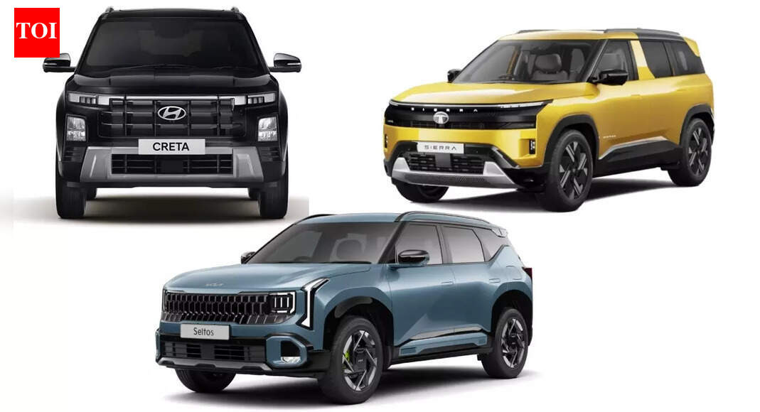 2026 Kia Seltos vs Hyundai Creta vs Tata Sierra: Engine options, specs compared
