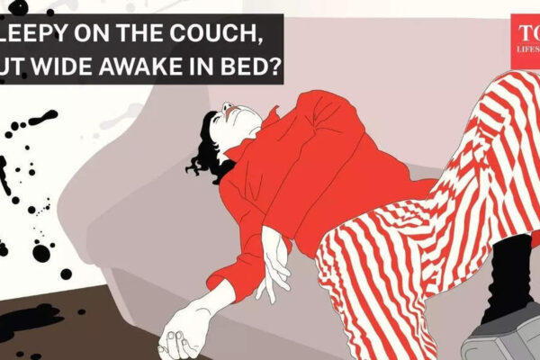 Why do you feel sleepy on the couch, but wide awake in bed? |