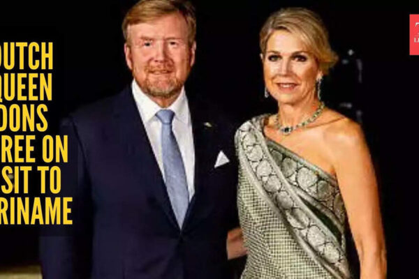 Queen Maxima of the Netherlands stuns in a breathtaking emerald green saree as tribute to Suriname’s Indian community |