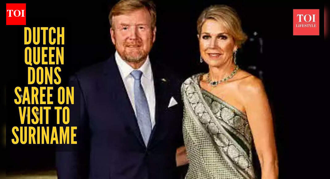 Queen Maxima of the Netherlands stuns in a breathtaking emerald green saree as tribute to Suriname’s Indian community |