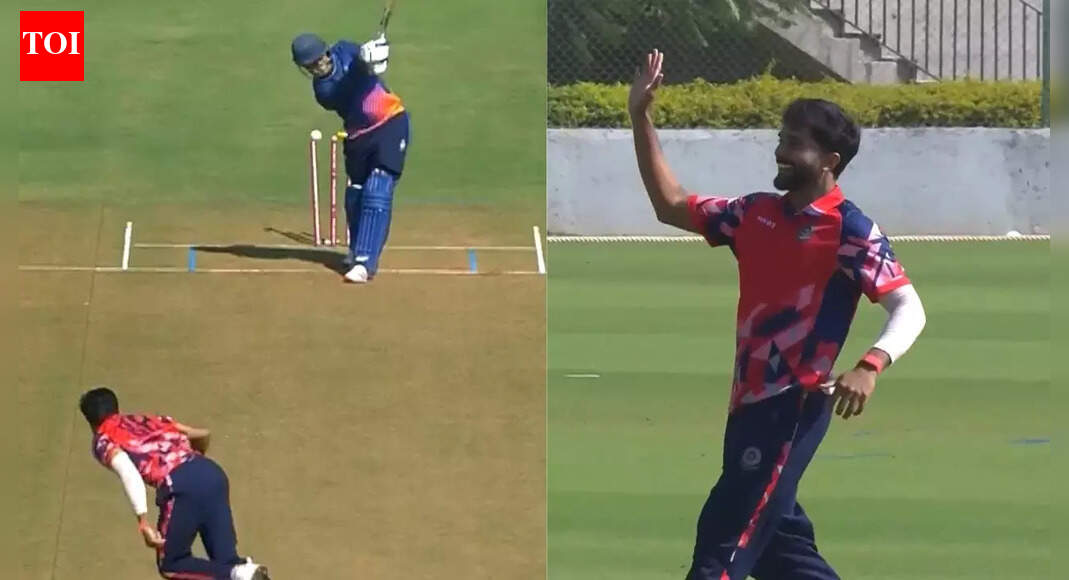 Nitish Kumar Reddy claims hat-trick in SMAT; dismisses RCB captain – Watch