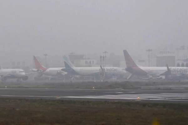 Delhi’s Indira Gandhi International Airport is operating normally despite heavy smog and poor visibility, with low visibility procedures in effect. Air quality in the capital has plunged to ‘very poor’ levels, with dense fog expected to persist. Residents are advised to limit outdoor activities as the city faces another challenging winter smog episode. Heavy smog in Delhi; flights might get disrupted NEW DELHI: Delhi’s Indira Gandhi International Airport issued an advisory on Saturday amid heavy smog and low visibility conditions across the capital.The airport assured the flight operations to be normal as ‘Low Visibility Procedures’ were in progress, and urged the passengers to stay updated with their respective flight schedules. “Low Visibility Procedures are in progress at Delhi Airport. All flight operations are presently normal. Passengers are requested to contact the airline concerned for updated flight information,” read the advisory.The advisory came as air quality in Delhi deteriorated sharply, with the overall Air Quality Index recorded at 393 on Saturday morning, placing it in the ‘very poor’ category. Several areas of the city were blanketed in dense smog, significantly reducing visibility.While some locations recorded ‘severe’ air quality levels, others remained in the ‘very poor’ range.Officials blamed low wind speeds for trapping pollutants near the ground, while weak western disturbances are unlikely to bring immediate relief.According to the India Meteorological Department, moderate fog is expected to persist, further worsening air quality. Authorities have urged residents to limit outdoor exposure and follow health advisories as Delhi braces for another challenging winter smog episode.About the AuthorTOI News DeskThe TOI News Desk comprises a dedicated and tireless team of journalists who operate around the clock to deliver the most current and comprehensive news and updates to the readers of The Times of India worldwide. With an unwavering commitment to excellence in journalism, our team is at the forefront of gathering, verifying, and presenting breaking news, in-depth analysis, and insightful reports on a wide range of topics. The TOI News Desk is your trusted source for staying informed and connected to the ever-evolving global landscape, ensuring that our readers are equipped with the latest developments that matter most.”Read MoreEnd of ArticleFollow Us On Social MediaVideosIndia Speeds Up Visas For Chinese Businesses Amid Thaw In Ties; Beijing Calls It ‘Positive Move’India’s Ambassador To UNESCO Hails Inscription Of Diwali On Intangible Cultural Heritage ListPutin Keeps Sharif Waiting In Ashgabat, Desperate Pakistan PM Gate-Crashes Meeting With ErdoganIs Trump Planning A New Core-5 Superclub With India As Central Power? Inside The Buzz In WashingtonIMF’s New Conditions Expose Pakistan’s Deep Economic Faultlines Amid  Billion Rescue PackageLashkar Praises Munir’s CDF Elevation, Issues Threats To Kabul And Deepens Pakistan Proxy Crisis’Hindus Are Lathi-Charged’: Anurag Thakur Attacks Tamil Nadu Govt Over Karthigai Deepam RowCongress Shows Rift As Odisha MLA Writes To Sonia Gandhi Seeking Kharge’s Removal, Priyanka’s RiseTrump’s  Million Gold Card Explained: What America’s Costliest Visa Means For Indian ApplicantsRahul Gandhi Demands Unified National Response As Parliament Debates India’s Air Pollution Crisis123PhotostoriesSlim physique but a ‘beer belly’? Here’s how you are still at risk of heart damageHot cocoa benefits: 3 ways cocoa improves heart health, brain function, and inflammationStep-by-step guide to growing Tulips in containers in balcony garden !3 winter eating mistakes to avoid and the easy fixesHow to remember everything for exams: 5 proven study methodsCute and meaningful baby girl names that start with ‘S’The biggest pushup mistakes that make them useless5 animals that have unique superpowers like none other in the worldCuriosity Corner: Why is Lord Shiva always calm even when things go wrong?10 cardio exercises that are equal to walking 5000 steps123Hot PicksMukesh Ambani vs Gautam AdaniDonald TrumpAnurag ThakurGold rate todaySilver rate todayPublic Holidays NovemberBank Holidays NovemberTop TrendingSherrone MooreKell MooreWho is Mia SoretyWho is Jeff ShiverNick FuentesDaniel JonesWWE RumorsJoel EmbiidPaige Shiver Net WorthIndiana Pacers vs Philadelphia 76ers