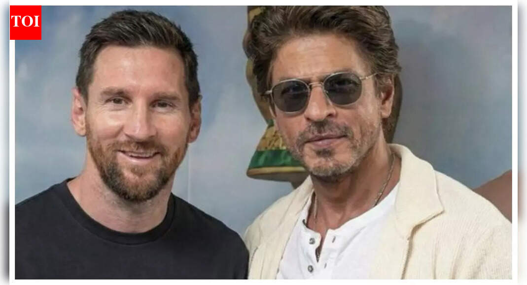 Shah Rukh Khan FINALLY meets Lionel Messi; son AbRam Khan takes football legend’s autograph, pose for photos – WATCH