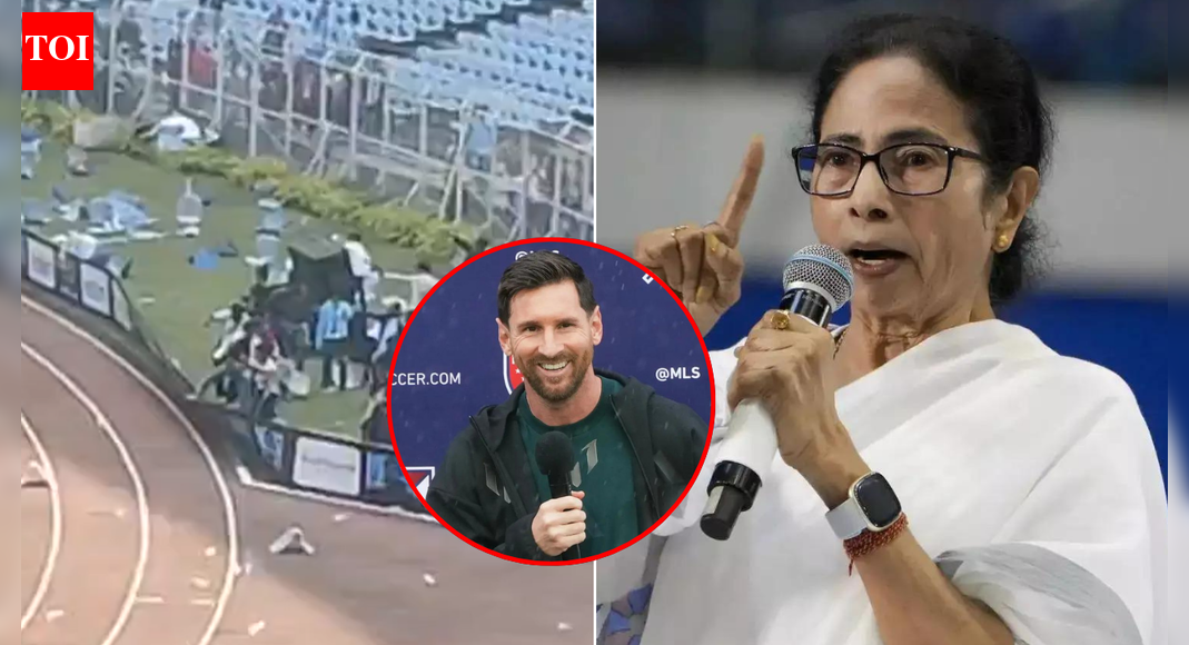 ‘Embarrassment on international stage’: BJP targets TMC after chaos during Messi’s stadium visit; shares footage | India News