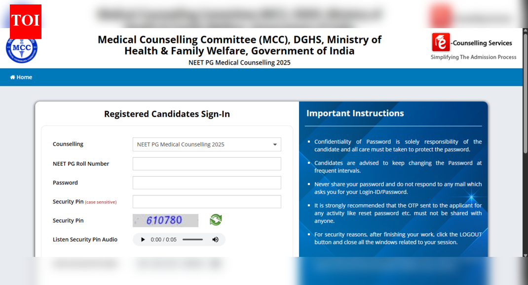 MCC NEET PG counselling 2025 round 2 choice filling ends today; seat allotment soon: Direct link to submit preferences here