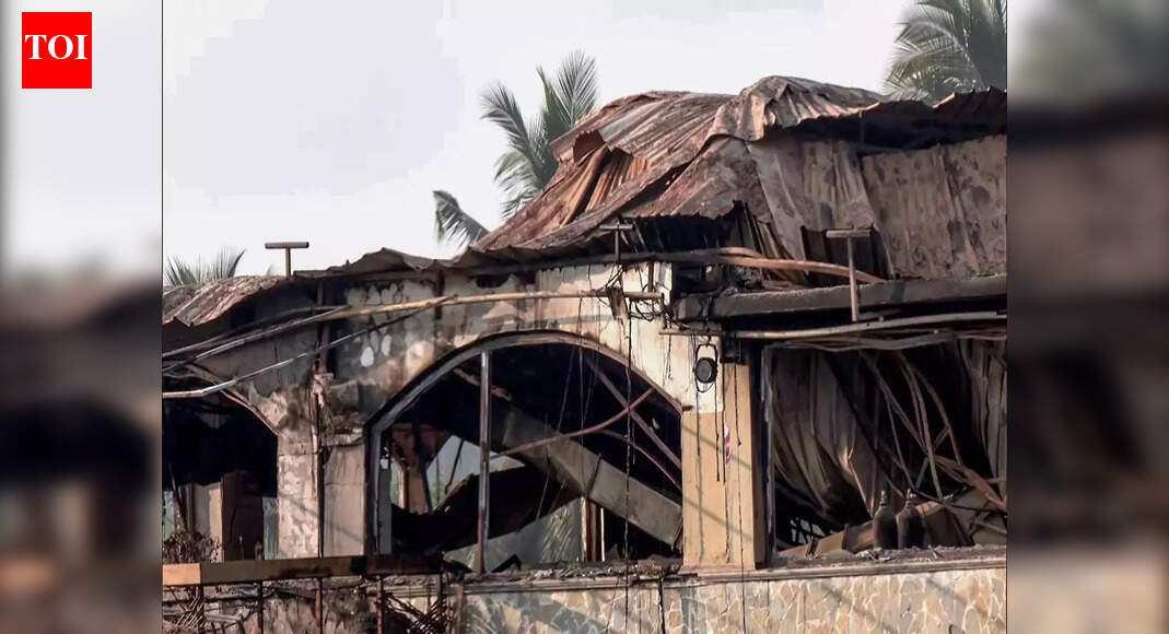 The nightclub in Arpora, Goa, was devastated by a major fire on December 6 (ANI photo) NEW DELHI: Original landowner Pradeep Ghadi Amonkar and Arpora–Nagoa sarpanch Roshan Redkar were questioned till late Saturday night by a magisterial inquiry committee probing the deadly fire at the Birch by Romeo Lane nightclub in North Goa.Amonkar appeared before the panel following a summons issued for 3.30 pm and was questioned until around 10.30 pm. His lawyer, Prasenjeet Dhage, said the inquiry focused on understanding the circumstances that led to the fire. He described the questioning as detailed and intense.”My client had a warrant of appearance before the committee today,” said Amonkar’s lawyer Prasenjeet Dhage. “It was a very intensive and vigorous inquiry,” advocate Dhage said as quoted by PTI.The Goa government has set up the magisterial inquiry committee, headed by North Goa district magistrate Ankit Yadav, to investigate the incident, which claimed 25 lives.Sarpanch Roshan Redkar also appeared before the committee and said he responded to all questions put to him. He has earlier secured pre-arrest bail from a local court in connection with the case.Meanwhile, Goa Police have arrested five managers and staff members of the nightclub. The club’s co-owners, Gaurav Luthra and Saurabh Luthra, who allegedly left India after the incident, have been detained in Thailand.About the AuthorTOI News DeskThe TOI News Desk comprises a dedicated and tireless team of journalists who operate around the clock to deliver the most current and comprehensive news and updates to the readers of The Times of India worldwide. With an unwavering commitment to excellence in journalism, our team is at the forefront of gathering, verifying, and presenting breaking news, in-depth analysis, and insightful reports on a wide range of topics. The TOI News Desk is your trusted source for staying informed and connected to the ever-evolving global landscape, ensuring that our readers are equipped with the latest developments that matter most.”Read MoreEnd of ArticleFollow Us On Social MediaVideosCongress Questions BJP’s Renaming Of MGNREGA, Hits Out At Gandhi HatredMessi Event Chaos In Kolkata Triggers BJP Attack On Mamata Over Law Order And MismanagementMessi Event Chaos In Kolkata: Bengal Police Detain Organiser, Refunds Announced‘Namaste Trump’ Era Is Over As India–US Relations Turn Fragile Over Tariffs, Says Jairam RameshHouse Democrats Push To Scrap Donald Trump’s India Tariffs As Congress Challenges Emergency PowersMessi’s Kolkata Visit Turns Chaotic As Angry Fans Vandalise Banners At Salt Lake Stadium’PM Not Always Wrong’: Ex-Congress Leader Ashwani Kumar, Calls Party Revival A National ObligationAction Over Rhetoric: CDS Anil Chauhan Sends A Calm But Clear Signal To Pakistan Amid Op SindoorWhen Optics Fail: Top Five Global Moments That Turned Pakistan PM Shehbaz Sharif Into A Meme’No Free Lift For India’: PM Modi’s Chief Economic Adviser Says China Won’t Repeat West’s Mistake123PhotostoriesKohinoor and 5 other legendary diamonds every diamond lover should know aboutLow on Energy? Read This According To Your Birth Date5 everyday habits that unknowingly attract rhodents, insects, lizards into your homeThis actress went from TV star to OTT sensation, has a history with Karan Kundrra, and is now linked to a popular cricket commentatorVadodara-Mumbai Expressway Expansion: Rs 100 Crore Construction of 14km Morbe-Kalamboli Road Begins to Ease Traffic and Freight5 reasons why ‘Made-in-India’ sneakers are having a momentWhat your dad secretly taught you about lifeYour hidden spiritual gift revealed… based on your date of birthLonger locals, more relief: Western Railway begins work to extend 15-car locals up to Bandra7 Brilliant leftover rice recipes that are a must try123Hot PicksMukesh Ambani vs Gautam AdaniDonald TrumpAnurag ThakurGold rate todaySilver rate todayPublic Holidays NovemberBank Holidays NovemberTop TrendingSherrone MooreKell MooreH1B Fee HikeWho is Mia SoretyWho is Jeff ShiverNick FuentesDaniel JonesMeghan MarkleShehbaz SharifPaige Shiver Net Worth