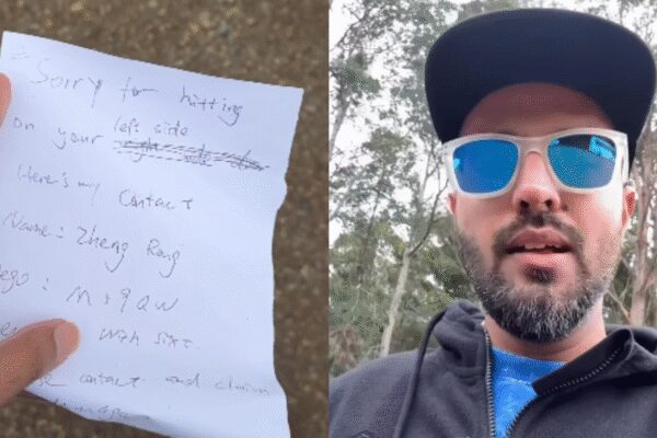 In a captivating viral video, an Indian vlogger shared his experience in Australia, where he stumbled upon a touching handwritten note on a car after a trivial parking accident. This simple yet profound act, complete with contact information for potential damage claims, stood in stark contrast to the reactions often seen in India. Screengrab: Instagram/ devang_sethi Sethi posted a video of him showing a handwritten note left on another car in a parking lot. The note read: “Sorry for hitting on your left side door”, along with contact details for the car owner to claim damages, adding, “Please contact and claim your damages.”In the clip, he can be seen explaining why the incident caught his attention. He contrasted the situation with what he believes often happens in India, saying that if someone were to hit another person’s car, they would most likely flee the spot. “In Australia, people are so considerate that the person who caused the damage actually left a note asking the car owner to claim the damages,” he noted. “Just shows you that a country becomes great because of its people.” He captioned the clip: “Australian people are cute (maybe it was a tourist) But worth sharing.”The clip also drew more emotional responses. One viewer remarked, “Absolutely right, people in our country will kill each other over a damage let alone settling damages.”About the AuthorTOI World DeskAt TOI World Desk, our dedicated team of seasoned journalists and passionate writers tirelessly sifts through the vast tapestry of global events to bring you the latest news and diverse perspectives round the clock. With an unwavering commitment to accuracy, depth, and timeliness, we strive to keep you informed about the ever-evolving world, delivering a nuanced understanding of international affairs to our readers. Join us on a journey across continents as we unravel the stories that shape our interconnected world.Read MoreEnd of ArticleFollow Us On Social MediaVideos‘Truly Historic’: PM Modi’s Jordan Visit to Mark 75 Years of Diplomatic TiesCongress Questions BJP’s Renaming Of MGNREGA, Hits Out At Gandhi HatredMessi Event Chaos In Kolkata Triggers BJP Attack On Mamata Over Law Order And MismanagementMessi Event Chaos In Kolkata: Bengal Police Detain Organiser, Refunds Announced‘Namaste Trump’ Era Is Over As India–US Relations Turn Fragile Over Tariffs, Says Jairam RameshHouse Democrats Push To Scrap Donald Trump’s India Tariffs As Congress Challenges Emergency PowersMessi’s Kolkata Visit Turns Chaotic As Angry Fans Vandalise Banners At Salt Lake Stadium’PM Not Always Wrong’: Ex-Congress Leader Ashwani Kumar, Calls Party Revival A National ObligationAction Over Rhetoric: CDS Anil Chauhan Sends A Calm But Clear Signal To Pakistan Amid Op SindoorWhen Optics Fail: Top Five Global Moments That Turned Pakistan PM Shehbaz Sharif Into A Meme123Photostories7-day easy-to-make breakfast recipes for weight loss5 Indian flowers that fill the winter wonderland with a dash of coloursNike Air Jordan 1 to Adidas Yeezy: The 5 best-selling and most desired sneaker pairs of all timesEarly signs of metabolic syndrome most people miss: How to reverse themKohinoor and 5 other legendary diamonds every diamond lover should know aboutLow on Energy? Read This According To Your Birth Date5 everyday habits that unknowingly attract rhodents, insects, lizards into your homeThis actress went from TV star to OTT sensation, has a history with Karan Kundrra, and is now linked to a popular cricket commentatorVadodara-Mumbai Expressway Expansion: Rs 100 Crore Construction of 14km Morbe-Kalamboli Road Begins to Ease Traffic and Freight5 reasons why ‘Made-in-India’ sneakers are having a moment123Hot PicksMukesh Ambani vs Gautam AdaniDonald TrumpAnurag ThakurGold rate todaySilver rate todayPublic Holidays NovemberBank Holidays NovemberTop TrendingDelhi SchoolJohn CenaMessi Kolkata EventWho is Mia SoretyWho is Jeff ShiverNick FuentesDaniel JonesMeghan MarkleShehbaz SharifPaige Shiver Net Worth
