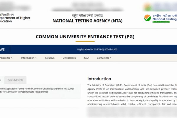 CUET PG 2026 registration window opens at nta.ac.in: Check direct link to apply and key dates here