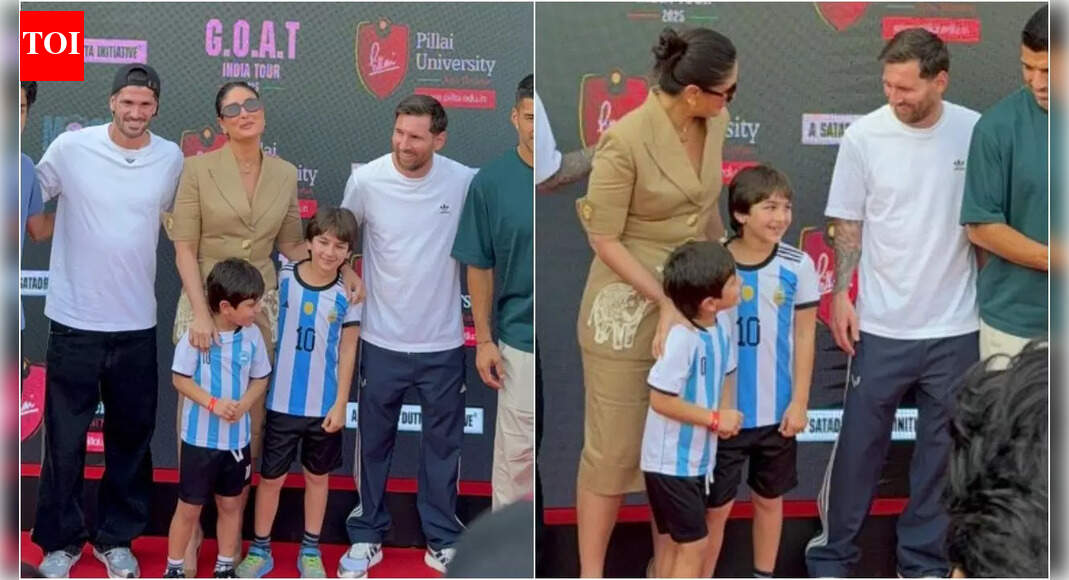 Kareena Kapoor Khan opts for a boss lady avatar for meeting with Lionel Messi in Mumbai – See pics