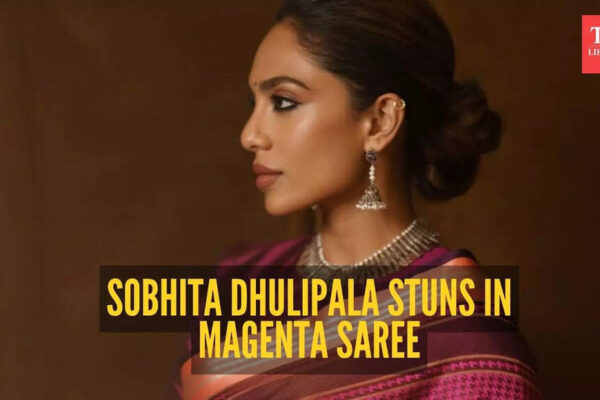 Sobhita Dhulipala’s magenta saree look is proof you don’t need gold to look regal