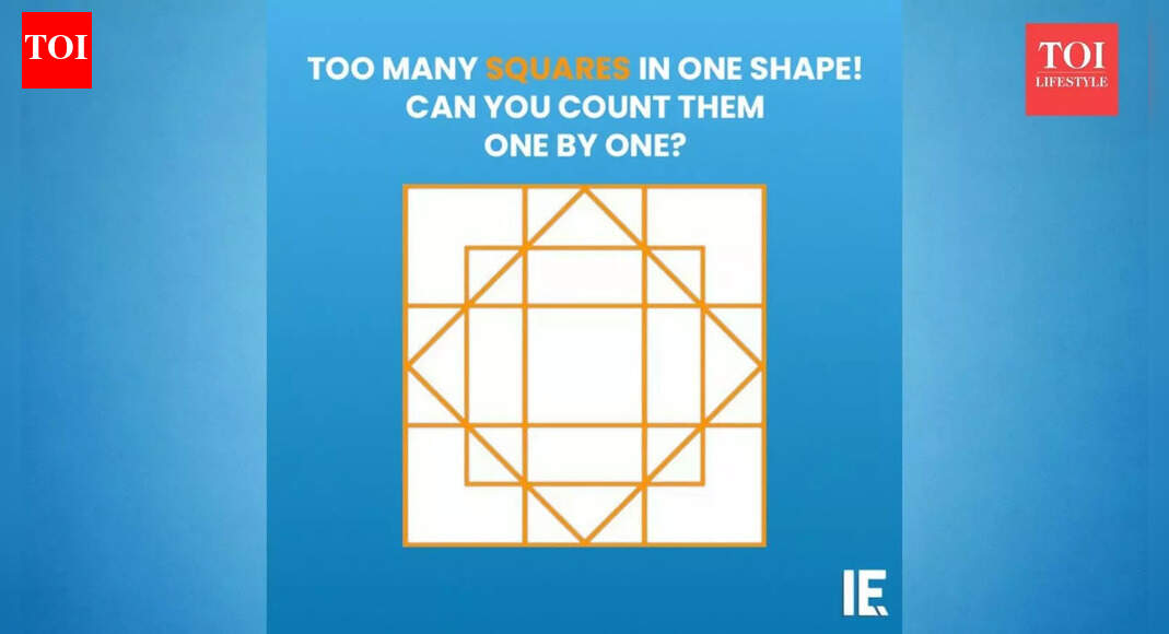 Brain teaser: Only a clever person can correctly count the number of squares in the picture |