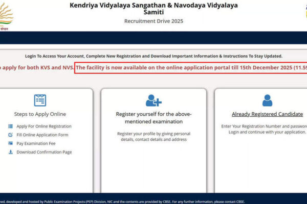 KVS NVS teaching & non-teaching correction form 2025 closes today: Edit your application at cbse.gov.in